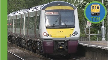 EMR Class 170 stops at Wymondham
