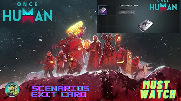 STOP Wasting Time! Master the Scenario Exit Card Today #oncehumangame