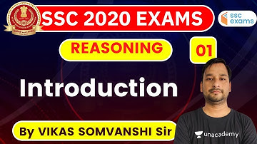 8:00 AM - SSC 2020 Exam | Reasoning by Vikas Somvanshi | Introduction