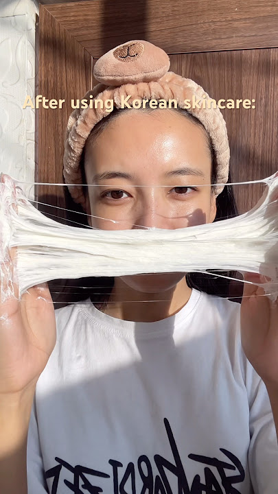 My skin before vs after using Korean skincare #skincare