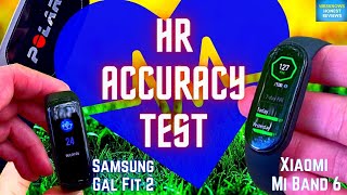 Heart Rate Accuracy Test Xiaomi Mi Band 6 vs Samsung Galaxy Fit 2 | Comparison and Review