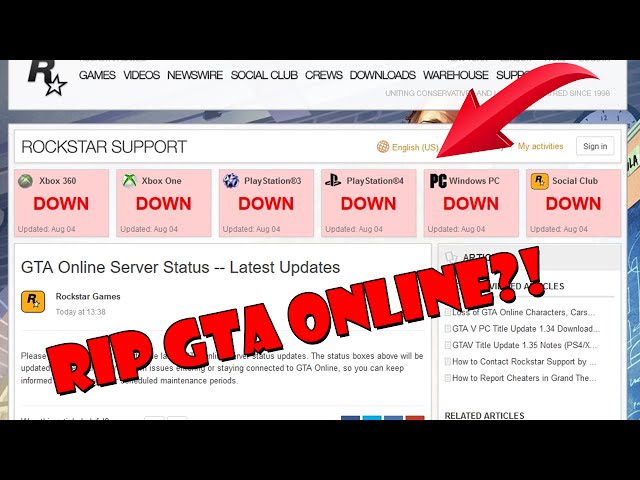 Sociale Studier hud kunstner WARNING GTA 5 ONLINE SERVERS ARE OFFLINE! POODLECORP SHUT DOWN GTA ONLINE ?  (RIP GTA ONLINE SERVERS) - YouTube