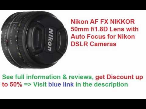 Lower Price Nikon AF FX NIKKOR 50mm f/1.8D Lens with Auto Focus for