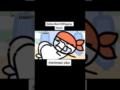 cikoanimasoin02 memposting video pertama.ketika bocil  di pegang hamil,animasi meresahkan.