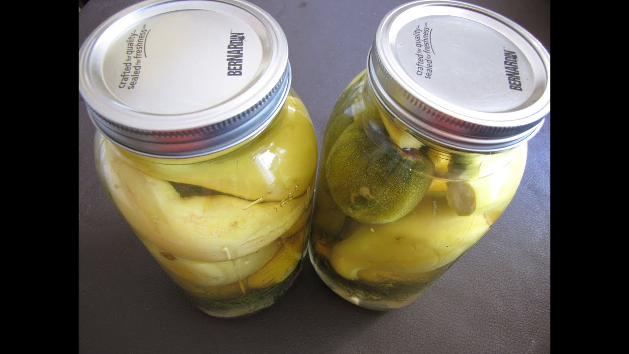 Pickled Summer Squash Recipe - YouTube