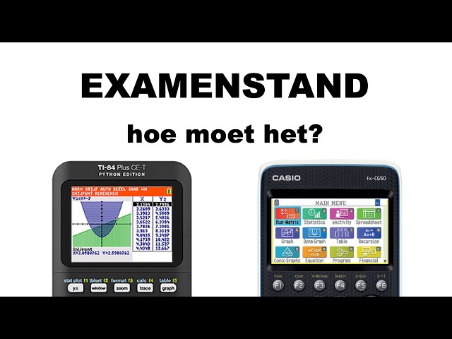 Hoe activeer je de EXAMENSTAND? (Casio fx-CG50 en TI-84 CE-T) - YouTube Hoe Activeer Je De Examenstand? (Casio Fx-Cg50 En Ti-84 Ce-T) - Youtube