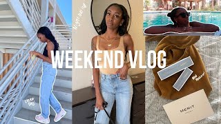 PHOENIX VLOG: Blacking out in Target, Trying MERIT Beauty, Content Day + Pool day! screenshot 4