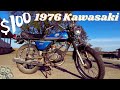 $100 MOTORCYCLE!!! WILL IT RUN AFTER 25 YEARS!!