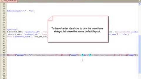 osCommerce New products Module Step-by-step Customization (Part 4)