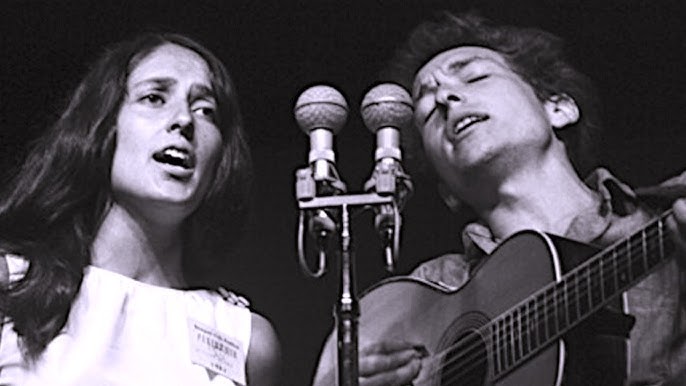 The confusion I'm feelin' ain't no tongue can tell" / With God on our side  - Bob Dylan Joan Baez - YouTube
