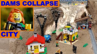 LEGO DAM BREACH CITY  3 COLLAPSED DAMS  Movie DISASTERS 1