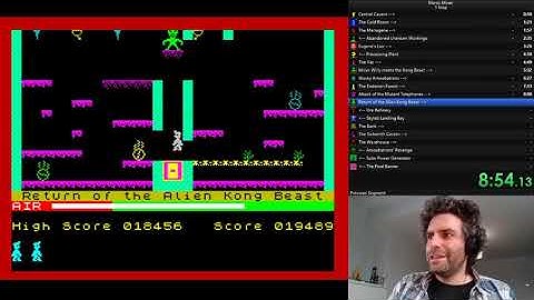 Manic Miner (ZX Spectrum) - 1 Loop speedrun in 17:07 (former WR)