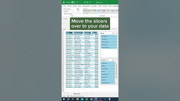 Table Slicers in Excel‼️ #excel