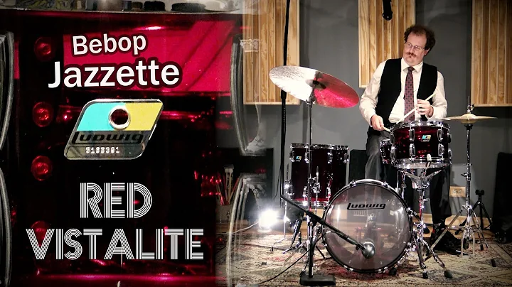NEW Ludwig VISTALITE - Bebop Tuned! - Red Jazzette