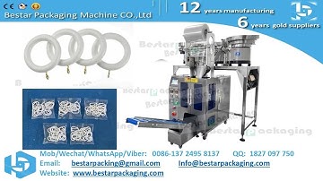 High quality Bestar automatic Curtain rings,plastic parts ,Fittings counting and packaging machine