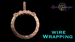 Wire Wrapped Copper Washer Frame for Pendants