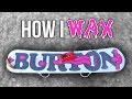 How I Wax My Snowboard!