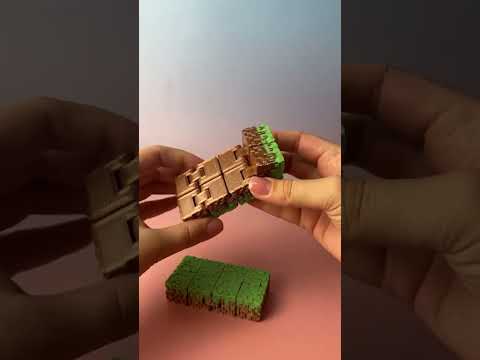 3D кубик майнкрафт іграшка антистрес нескінченний куб minecraft, видео 1