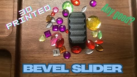 Unboxing and Reviewing The Haptic EDC “Bevel” 3D Printed Slider - Fidget Mania
