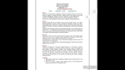 Bsc computer science ou semister syllabus/1st,2nd,3rd,4th,5th,and6th