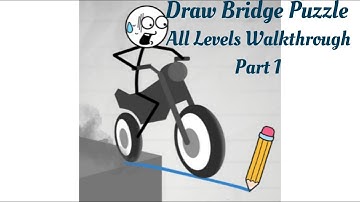 Draw Bridge Puzzle | All Levels Walkthrough | Part 1 | #drawbridgepuzzle #games #gameworld #gaming