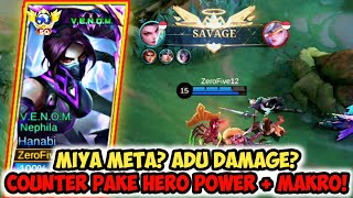 MUKBANG USER MIYA 0 KILL! BUILD HANABI COUNTER MIYA! | BEST BUILD HANABI TERSAKIT - MLBB