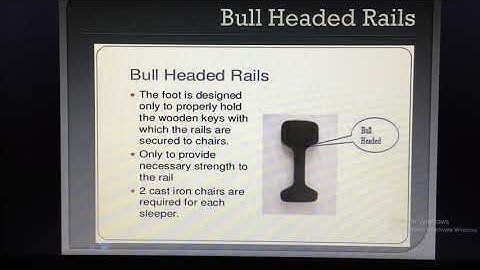 Difference between flat footed and bull headed rails