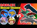 Roblox Dinosaur Simulator - YOUTUBERS VS FANS! Ft. Galaxy Otter, ZedRBLX, GatorZ!