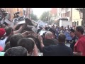 Johnny depp greets fans and signs autographs david letterman june 25 2013