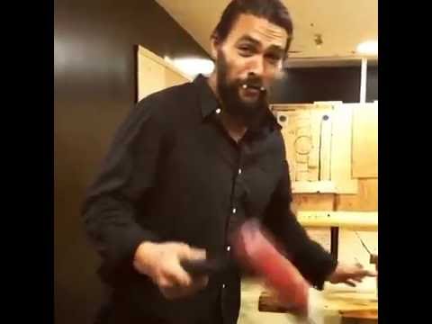 Khal Drogo Throwing An Axe Like An Dotharaki Game Of Thrones Youtube