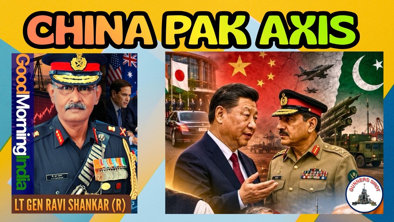 GUNNERS SHOT CLIPS : CHINA PAK AXIS IS ONLY AGAINST INDIA / LT GEN PR SHANKAR