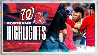 RED SOX HIGHLIGHTS: Red Sox vs. Nationals - Benches Clear After Contreras, Cavalli Clash