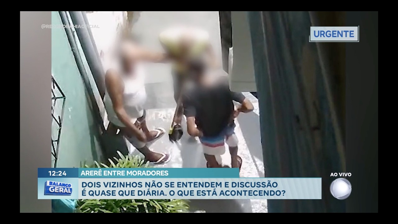 Dois vizinhos não se entendem e discussão quase diária perturba moradores