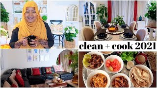 Clean with me cooking Sudanese food 2021 روتيني اليومي في تنظيف البيت في الترتيب والتنظيف بشكل يومي