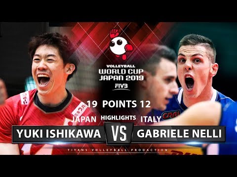 Yuki Ishikawa vs Gabriele Nelli | Japan vs Italy | Highlights | Men's Volleyball World Cup 2019