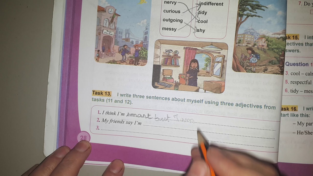 الثالثة متوسط task11 12 13 page 28