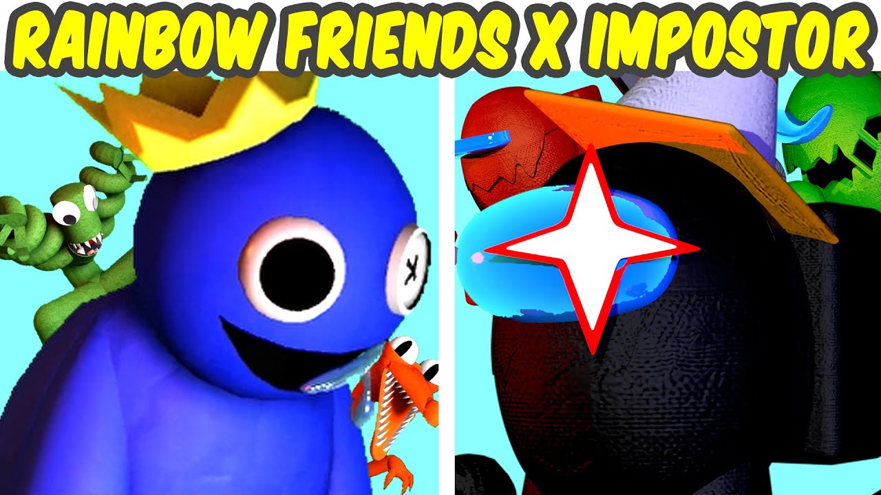 Fnf Roblox: Amigos Para O Seu Fim, Mas Rainbow Friends Vs Impostor