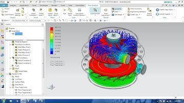 CFD on Turbocharger in NX Floefd