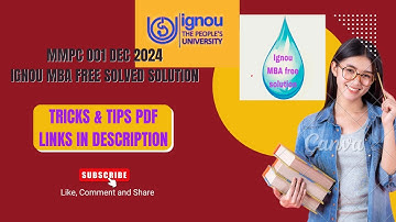 Mmpc 001Dec.2024 free solved question paper pdf links in description