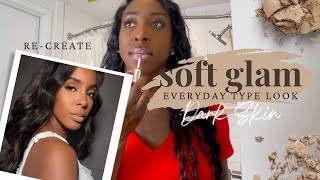 Re-creating Kelly Rowland's Makeup Look| Soft Glam Everyday Type Look for Dark Skin| Jasmine Camille screenshot 5
