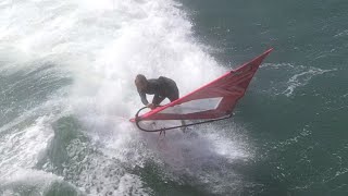 Jaeger Stone lightwind windsurfing in Geraldton