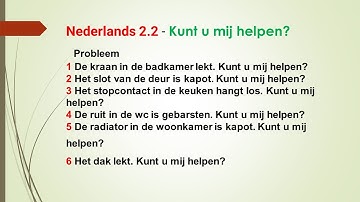 #Nederlands  2.2  - #nederlands  voor beginners - Beginner
