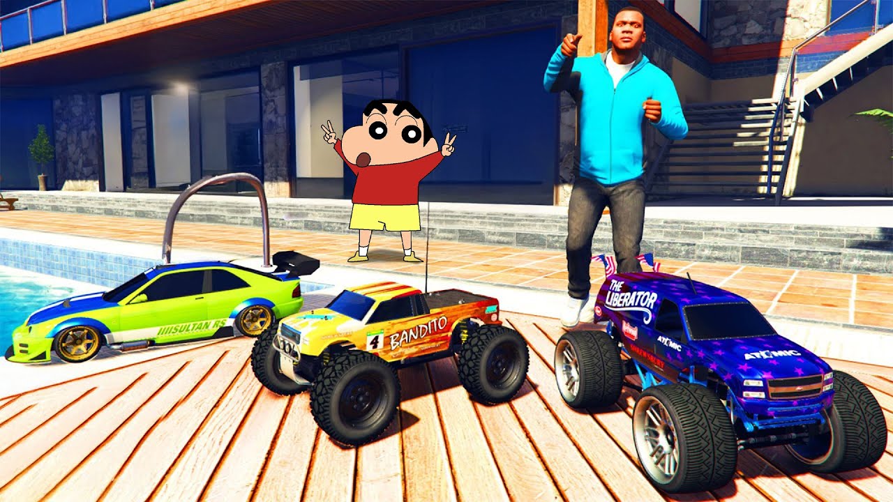 ফ্রাঙ্কলিন সিনচান কে Rc Monster Truck Gift করল | Shinchan Chop Gta v Game