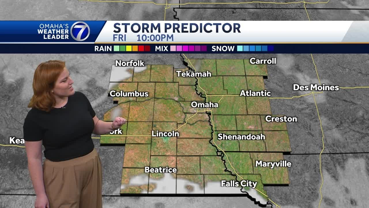 Chilly and breezy Friday afternoon forecast - YouTube