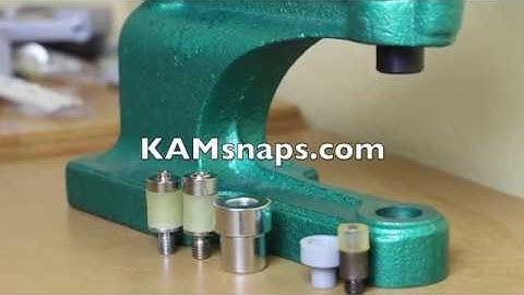 KAMsnaps No-Change Dies vs Professional-Grade Dies to Attach Plastic Snaps