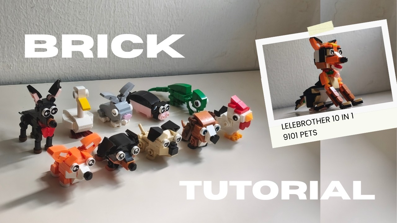 LeLeページ How to Build LELEBROTHER Pet Series (Code: 9101) Step-by-Step