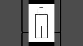How to draw Roblox Noob Character #roblox #shorts #viral #drawing