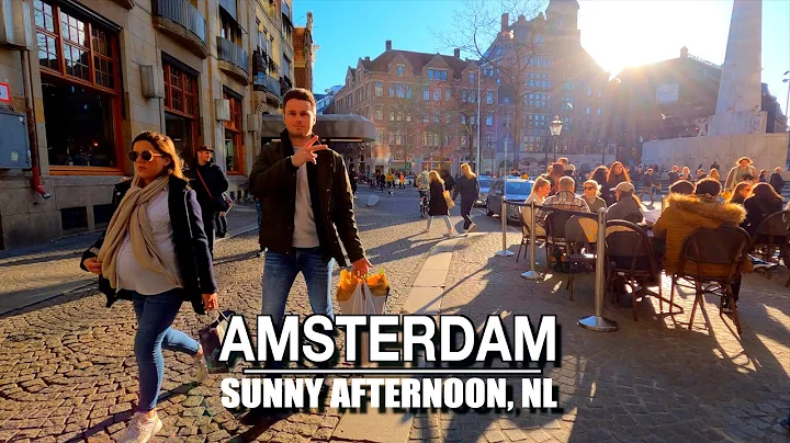 Amsterdam Sunny Afternoon Walk | 5k l 60 UHD Amsterdam Sounds