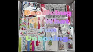 Doodlebug Design Team Oh What Fun Unboxing - And how to sort and manage all those embellishments!