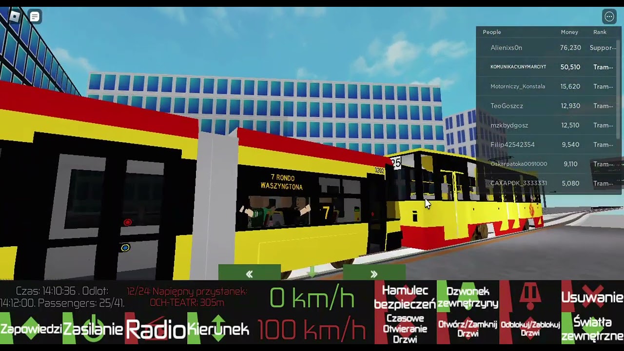 Roblox Przejazd Linią 7 W DTG 2 TRAMWAJ W ODCINKU PESA SWING#3202